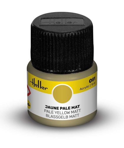 Heller - Peinture Acrylic 081 jaune pale mat