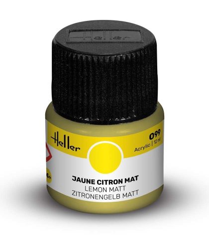 Heller - Peinture Acrylic 099 jaune citron mat