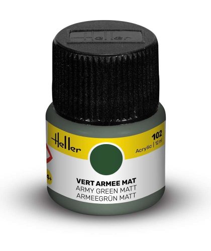 Heller - Peinture Acrylic 102 vert armee mat