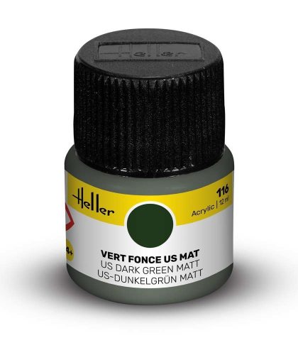 Heller - Peinture Acrylic 116 vert fonce us mat