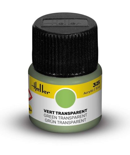 Heller - Peinture Acrylic 325 vert transparent 12ml