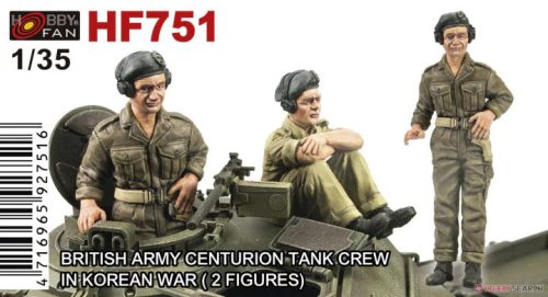 Hobby Fan - BRITISH ARMY CENTRURION TANK CREW IN KOREAN WAR-2 FIGURES