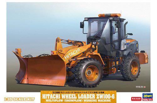 Hasegawa - Hitachi Fiat Zw100-6 Ruspa Gommata Tractor - Scraper - Spazzaneve - Snowplow