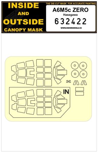 HGW Models - 1/32 A6M5c ZERO - Masks - Hasegawa