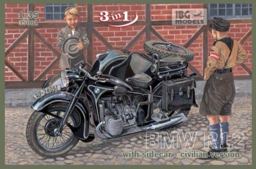 IBG Models - Bmw R 12 With Sidecar Civilian Ver 3/1