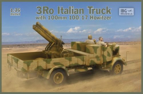 IBG Models - 3Ro Italian Truck With 100/17 100Mm Howitzer