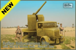 IBG Models - 3Ro Italian Autocannone 3Ro With 90/53 90Mm Anti Aircraft Gun