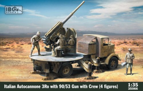 IBG - 1/35 Italian Autocannone 3Ro with 90/53 Gun and Crew (4 figures)