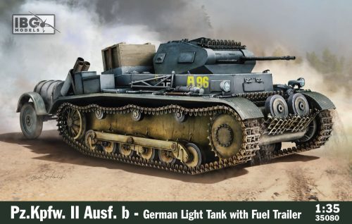 IBG - 1/35 Pz.Kpfw. II Ausf. b - German Light Tank with fuel trailer