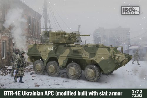 IBG - 1/72 BTR-4E Ukrainian APC (Modified Hull) with Slat Armor