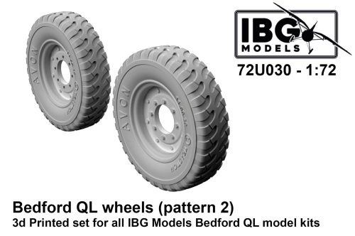 IBG - 1/72 Bedford QL Wheels (Pattern 2) - 3d printed