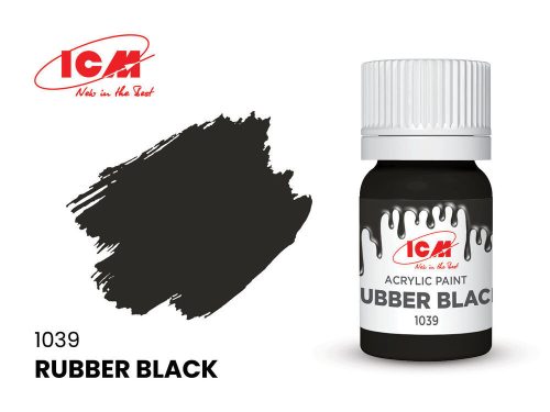 ICM - GREY Rubber Black bottle 12 ml