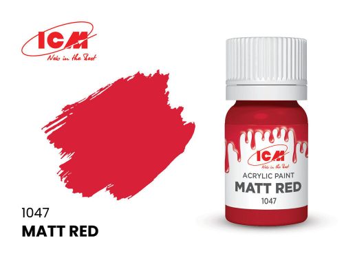 ICM - RED Matt Red bottle 12 ml