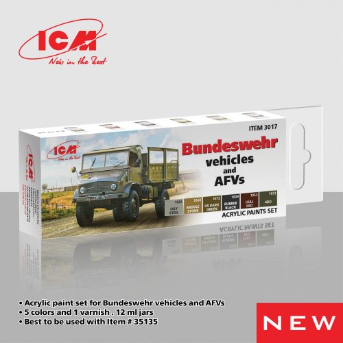 ICM - Acrylic Paint Set for German military trucks