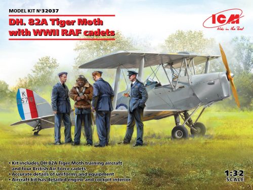 ICM - DH. 82A Tiger Moth with WWII RAF cadets