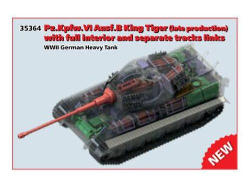 ICM - Pz.Kpfw. VI Ausf.B King Tiger late productioen with full interior