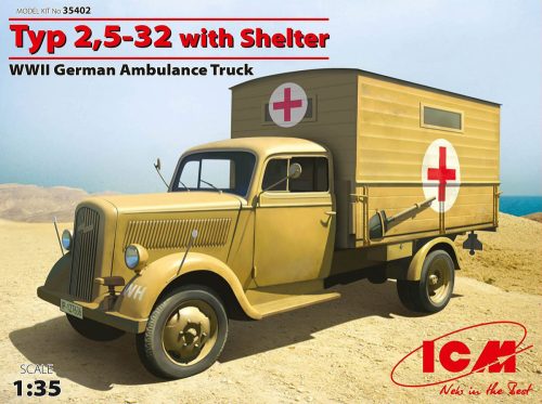 ICM - Typ 2,5-32 with Shelter, WWII German Ambulance Truck