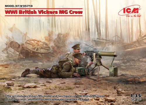 ICM - WWI British Vickers MG Crew (Vickers MG & 2 figures)