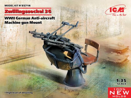 ICM - Zwillingssockel 36, WWII German Anti-aircraft Machihe gun Mount