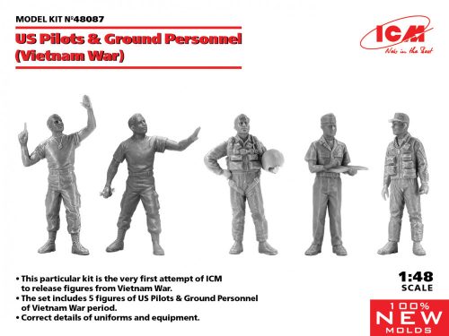 US Pilots & Ground Personnel (Vietnam War) (5 figures)