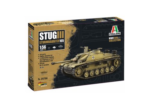 Italeri - 1:56 Stug III - Sturmhaubitze 105