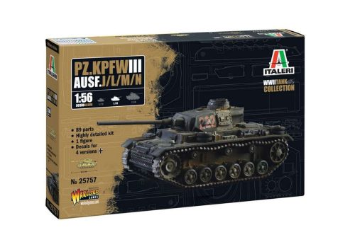 Italeri - 1:56 Pz.Kpfw. III Ausf. J/L/M/N