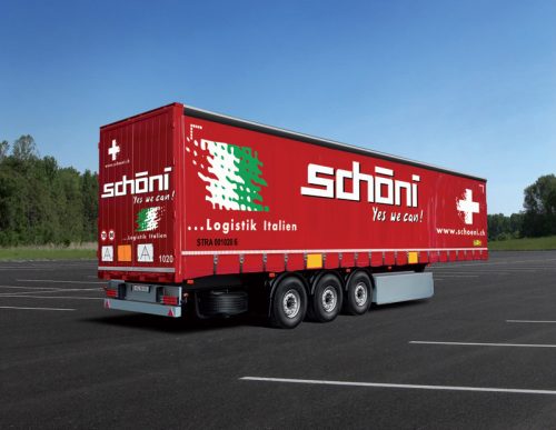 Italeri - Curtainside Trailer Schoeni.Ch, (3918S)