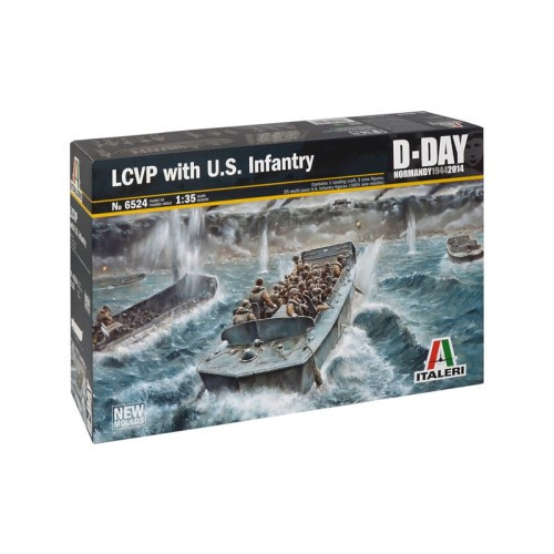 Italeri - Lcvp With U.S. Infantry - 28 Figures