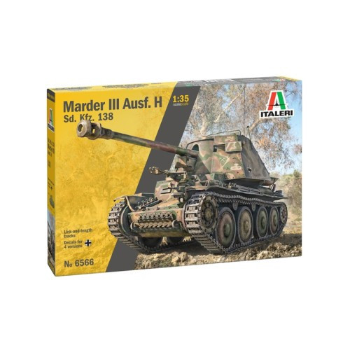 Italeri - Sd.Kfz. 138 Marder Iii Ausf. H - With 2 Figures