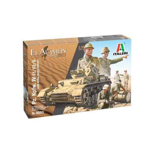 Italeri - 1:35 Pz.Kpfw. Iv Ausf.F1/F2/G With Afrika Korps Infantry