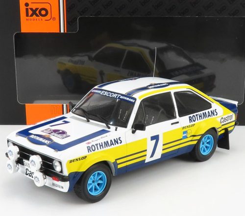 Ixo-Models - FORD ENGLAND ESCORT RS MKII TEAM ROTHMANS N 7 RALLY ACROPOLIS 1979 R.CLARK - J.PORTER WHITE YELLOW BLUE