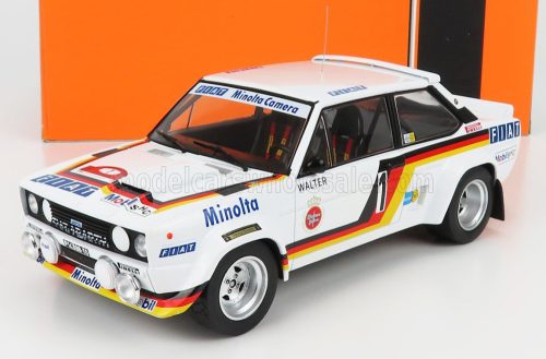 Ixo-Models - FIAT 131 ABARTH N 1 RALLY HUNSRUCK 1979 W.ROHRL - C.GEISTDOERFER WHITE