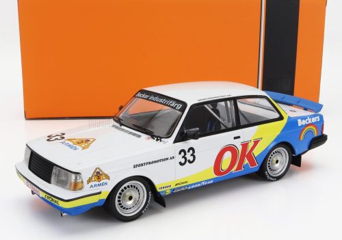 Ixo-Models - VOLVO 240 TURBO TEAM BECKERS N 33 ZOLDER ETCC 1985 P.G.ANDERSSON - G.PETERSSON - M.LINDEN WHITE YELLOW BLUE