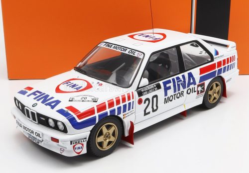 Ixo-Models - BMW 3-SERIES M3 (E30) TEAM BMW FINA N 20 RALLY 1000 LAKES 1989 M.DUEZ - A.LOPES WHITE RED BLUE