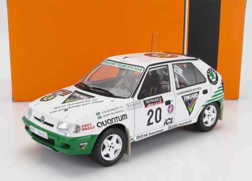 Ixo-Models - SKODA FELICIA N 20 RALLY RAC LOMBARD 1995 S.BLOMQVIST - B.MELANDER WHITE GREEN