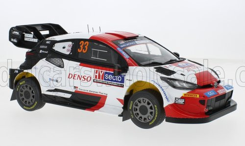 Ixo-Models - TOYOTA YARIS GR HYBRID RALLY1 TEAM TOYOTA GAZOO RACING WRT N 33 WINNER RALLY FINLAND 2023 ELFYN EVANS - SCOTT MARTIN WHITE RED BLACK