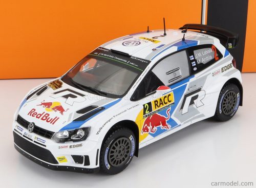 Ixo-Models - Volkswagen Polo R Wrc Red Bull N 2 Rally Catalunya 2014 J.M.Latvala - M.Anttila White Blue Yellow