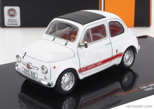 Ixo-Models - Fiat 500 Abarth 595 Ss 1965 White Red