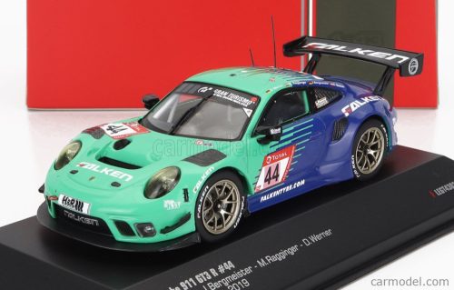 Ixomodels - Porsche 911 991-2 Gt3 R Team Falken Motorsport N 44 24H Nurburgring 2019 K.Bachler - J.Bergmeister - M.Ragginger - D.Werner 2 Tone Blue