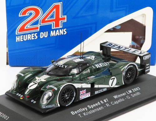 Ixo-Models - BENTLEY SPEED 8 4.0L TURBO V8 TEAM BENTLEY N 7 WINNER 24h LE MANS 2003 T.KRISTENSEN - R.CAPELLO - G.SMITH GREEN MET