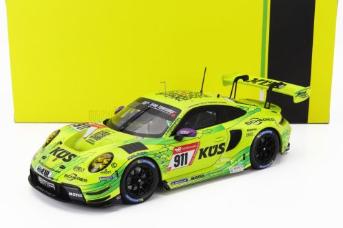 Ixo-Models - PORSCHE 911 992 GT3 R TEAM MANTHEY EMA N 911 24h NURBURGRING 2023 THOMAS PREINING - KEVIN ESTRE - FREDERIC MAKOWIECKI - MICHAEL CHRISTENSEN YELLOW GREEN