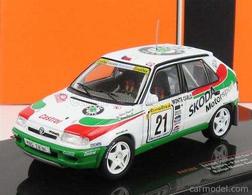 Ixo-Models - Skoda Felicia Team Skoda Motorsport N 21 Rally Montecarlo 1997 P.Sibera - P.Gross White Green Red