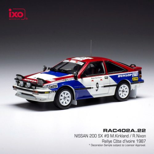 Ixo-Models - 1:43 Nissan 200 SX - No.9 - Rallye Cote d Ivoire - H.Kirkland/R.NIxon - 1987