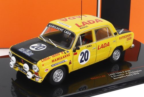 Ixo-Models - LADA FIAT 1600R N 20 ALLY ACROPOLIS 1978 S.BRUNDZA - A.GIRDAUSKAS YELLOW MATT BLACK