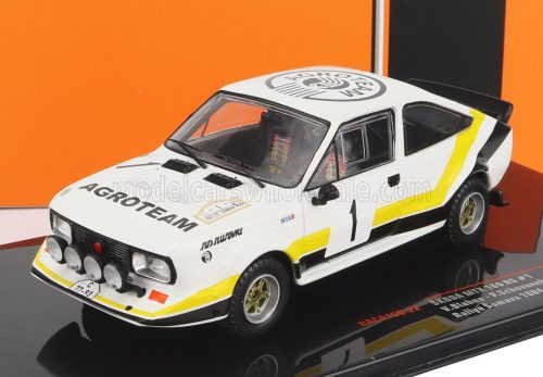 Ixo-Models - SKODA 160RS MTX (night version) N 1 RALLY SUMAVA 1984 V.BLAHNA - P.SCOVANEK WHITE BLACK YELLOW