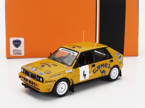 Ixo-Models - LANCIA DELTA INTEGRALE 16V TEAM CAMEL N 4 RALLY BOHEMIA 1989 ATTILA FERJANCZ - JANOS TANDARI YELLOW BLUE