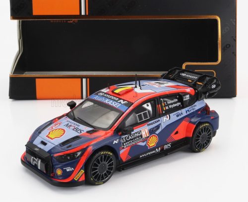 Ixo-Models - HYUNDAI i20 N RALLY1 TEAM SHELL MOBIS WRT N 11 3rd RALLY MONTECARLO 2023 THIERRY NEUVILLE - MARTIJN WYDAEGHE 2 TONE BLUE RED