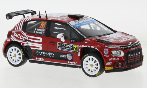 Ixo-Models - IXO, Citroen C3 Rally2, Rallye WM, Rally Monte Carlo, 2023, #21, 1:43