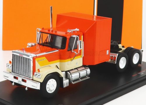 Ixo-Models - GMC GENERAL TRACTOR TRUCK 3-ASSI 1980 ORANGE