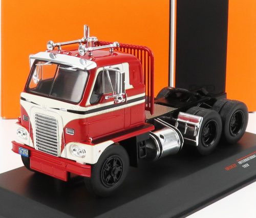 Ixo-Models - INTERNATIONAL DCOF-405 TRACTOR TRUCK 3-ASSI 1959 RED CREAM